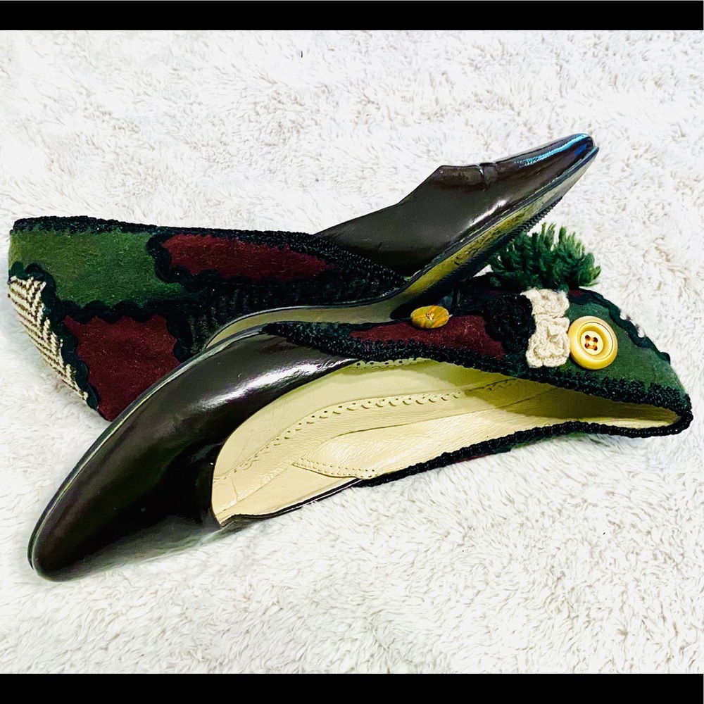Anthro x All Black pointed toe flats